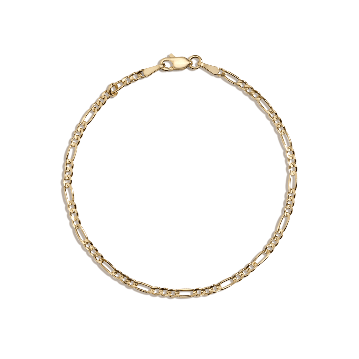 Medium Gold Figaro Chain Bracelet
