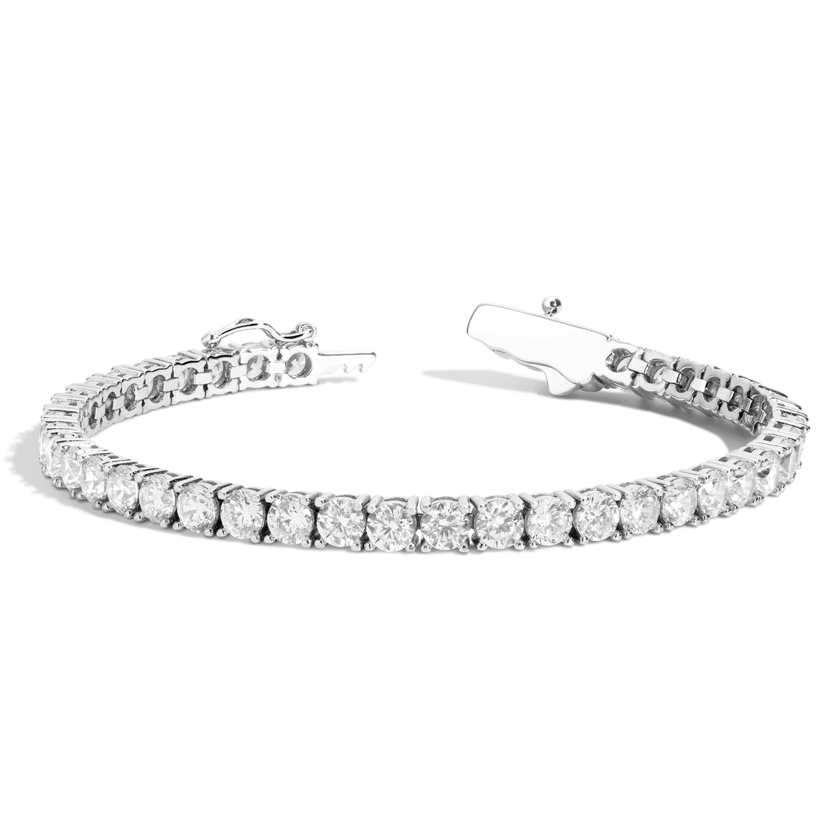 Lab Grown White Sapphire Tennis Bracelet - 10ct
