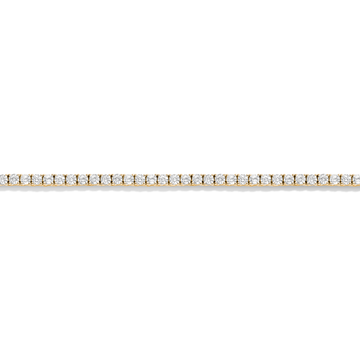 Lab Grown White Sapphire Tennis Necklace