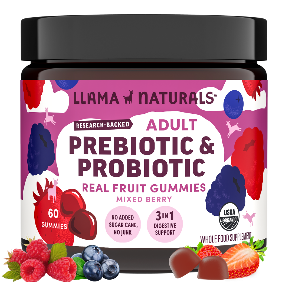 Adult Prebiotic & Probiotic Gummies, Mixed Berry (60 ct)