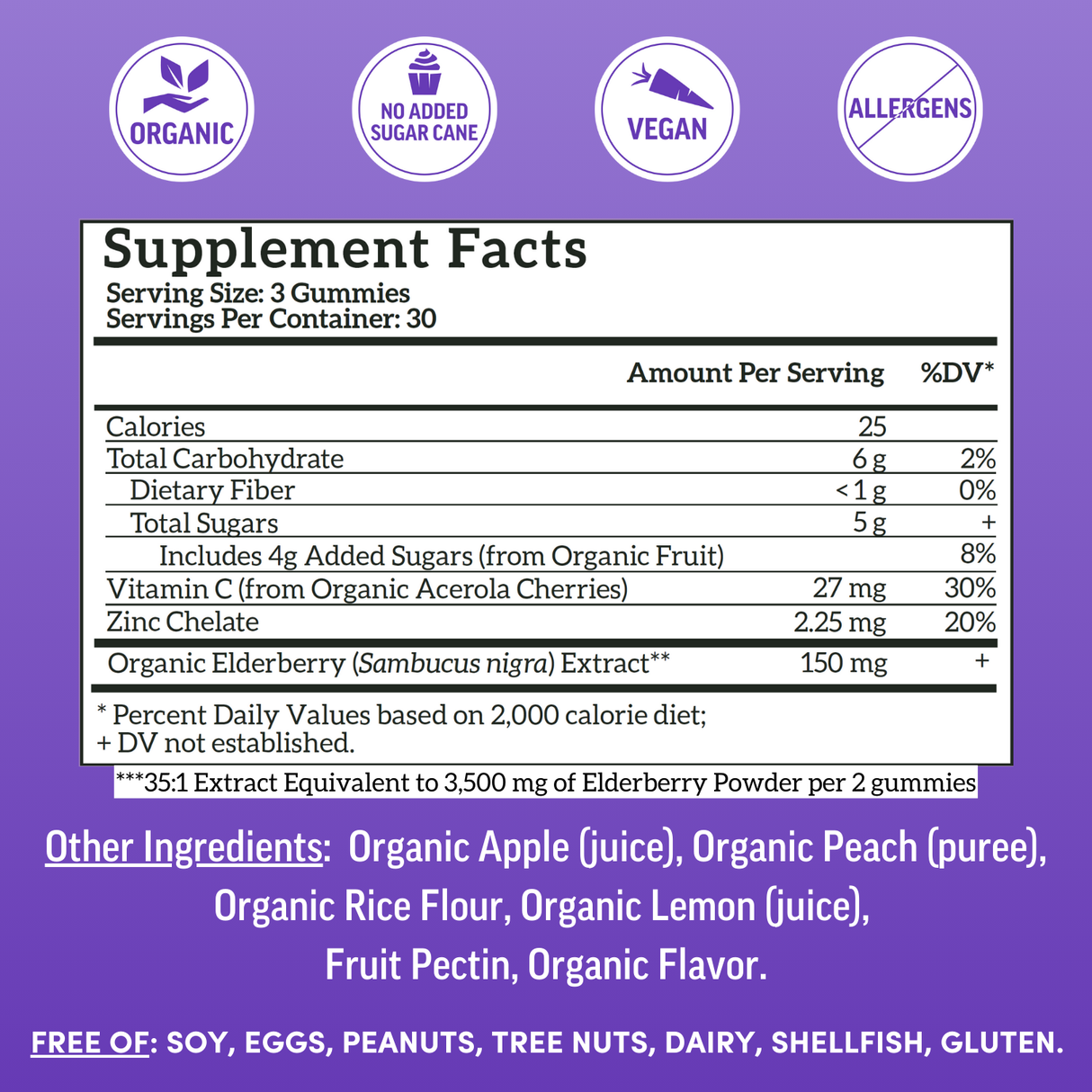 Adult Elderberry Immunity Gummies (90ct)