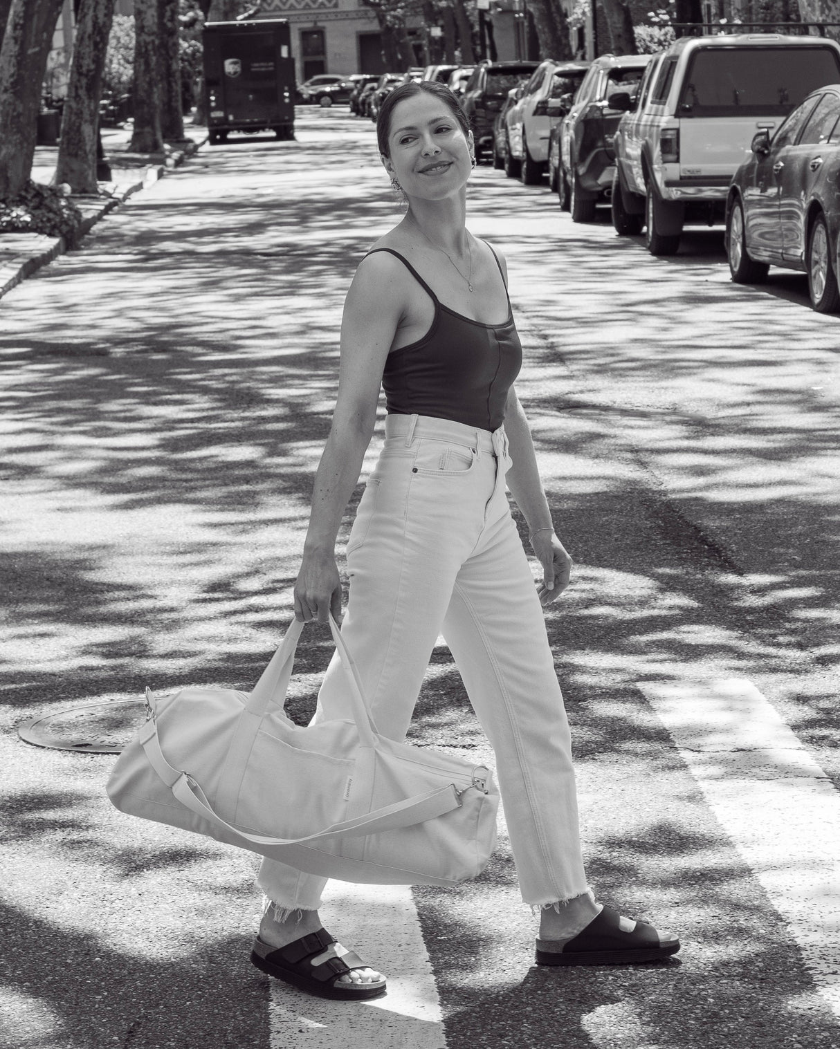 Canvas Yoga Bag in Natural