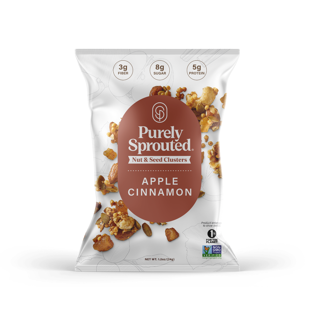 Apple Cinnamon, Sprouted Snack Mix