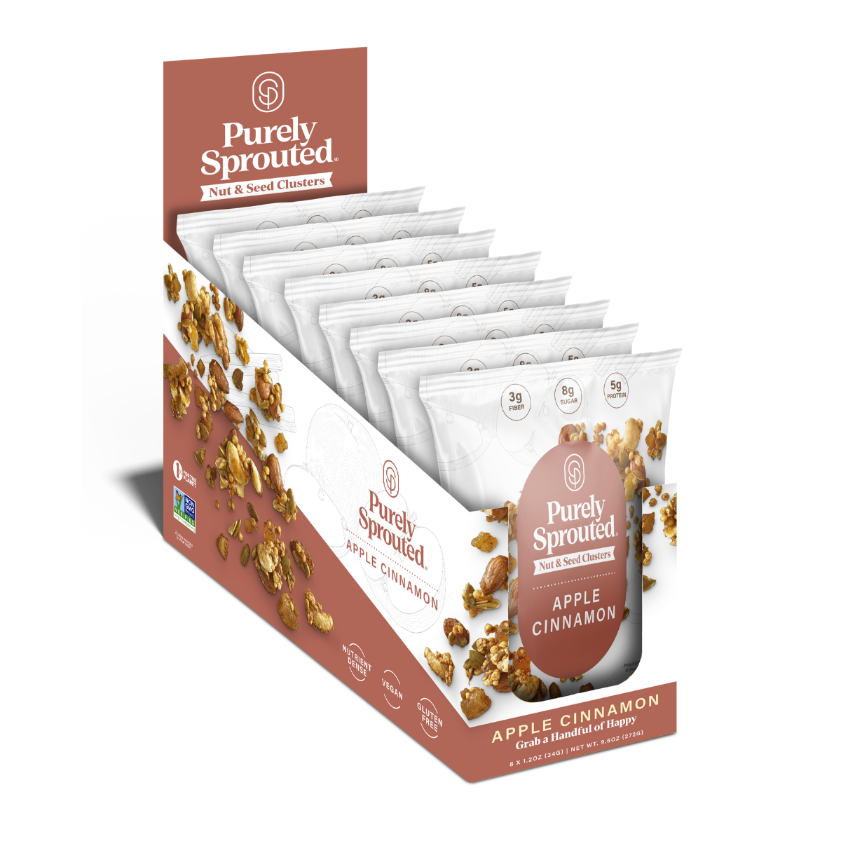 Apple Cinnamon, Sprouted Snack Mix