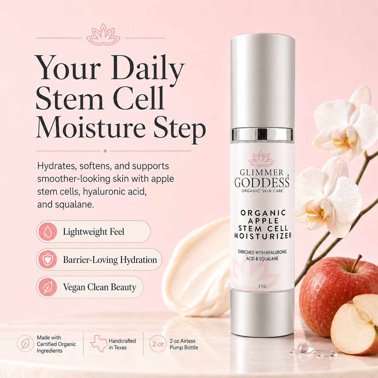 Organic Apple Stem Cell Renewal Moisturizer