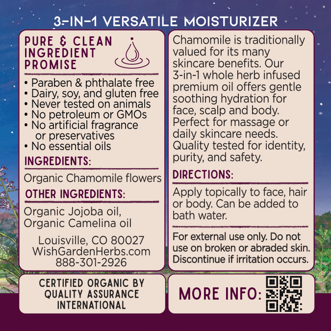 Chamomile Oil Relax & Replenish