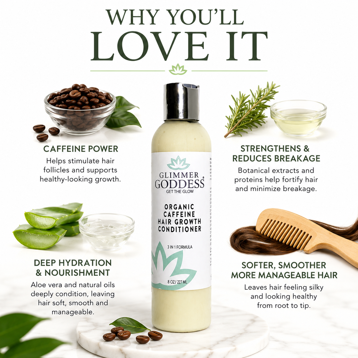 Organic Caffeine Hair Growth Mask