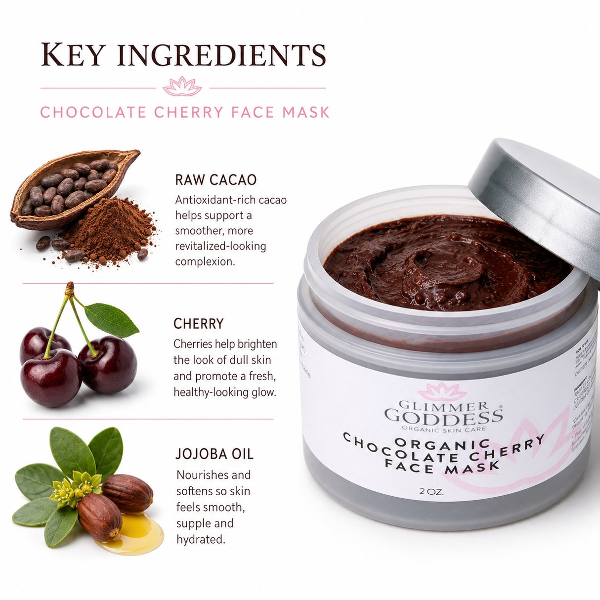 Organic Chocolate Cherry Anti-Aging Face Mask