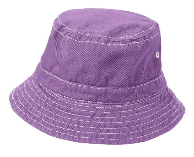 Boys and Girls 100% Cotton Twill UPF 50+ Wharf Hat | Acai (Dyed & Finished in USA*)