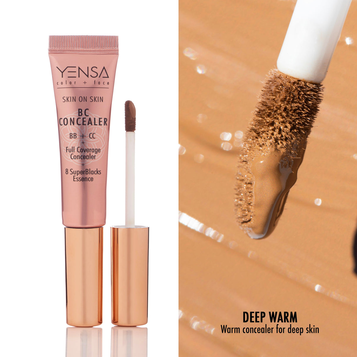 Skin On Skin BB + CC Full Coverage Hyaluronic Serum Concealer