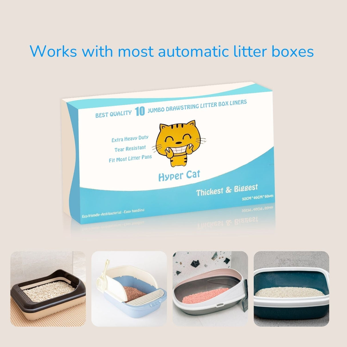 Jumbo Cat Litter Box Liners