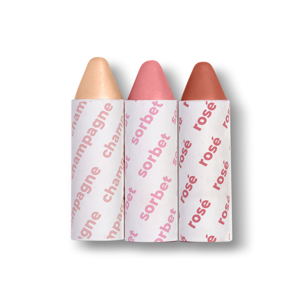 3-in-1 Balmie Makeup Crayon Trio Set