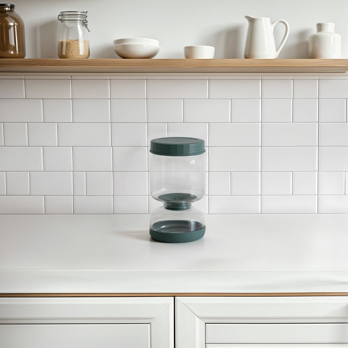 Glass Flip-Over Pickle Jar