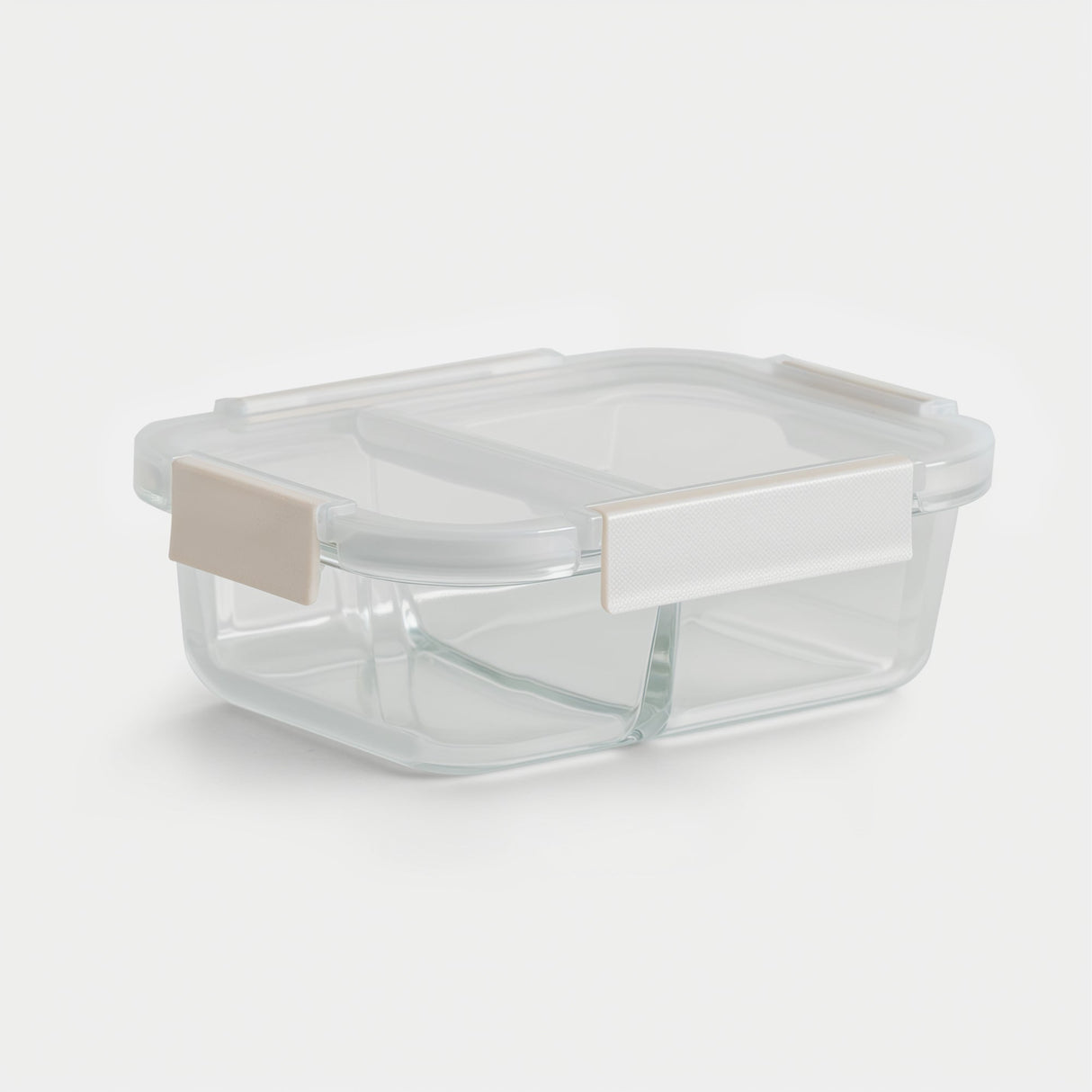 Glass Bento Box - 3 Sections (Vanilla)