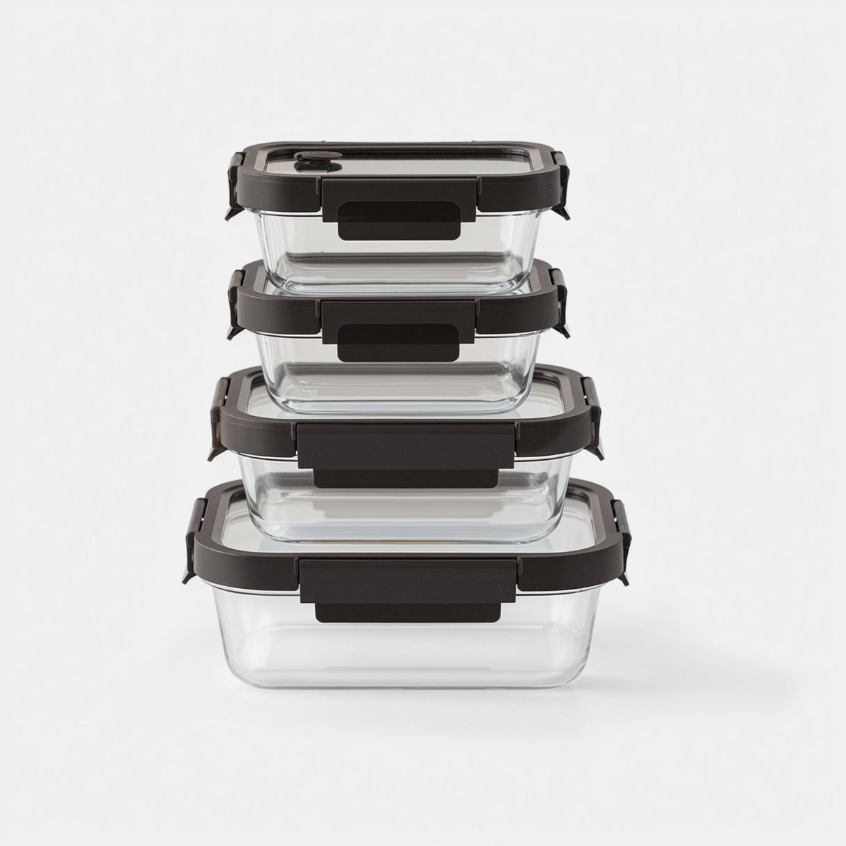 Rectangular Glass Container Set