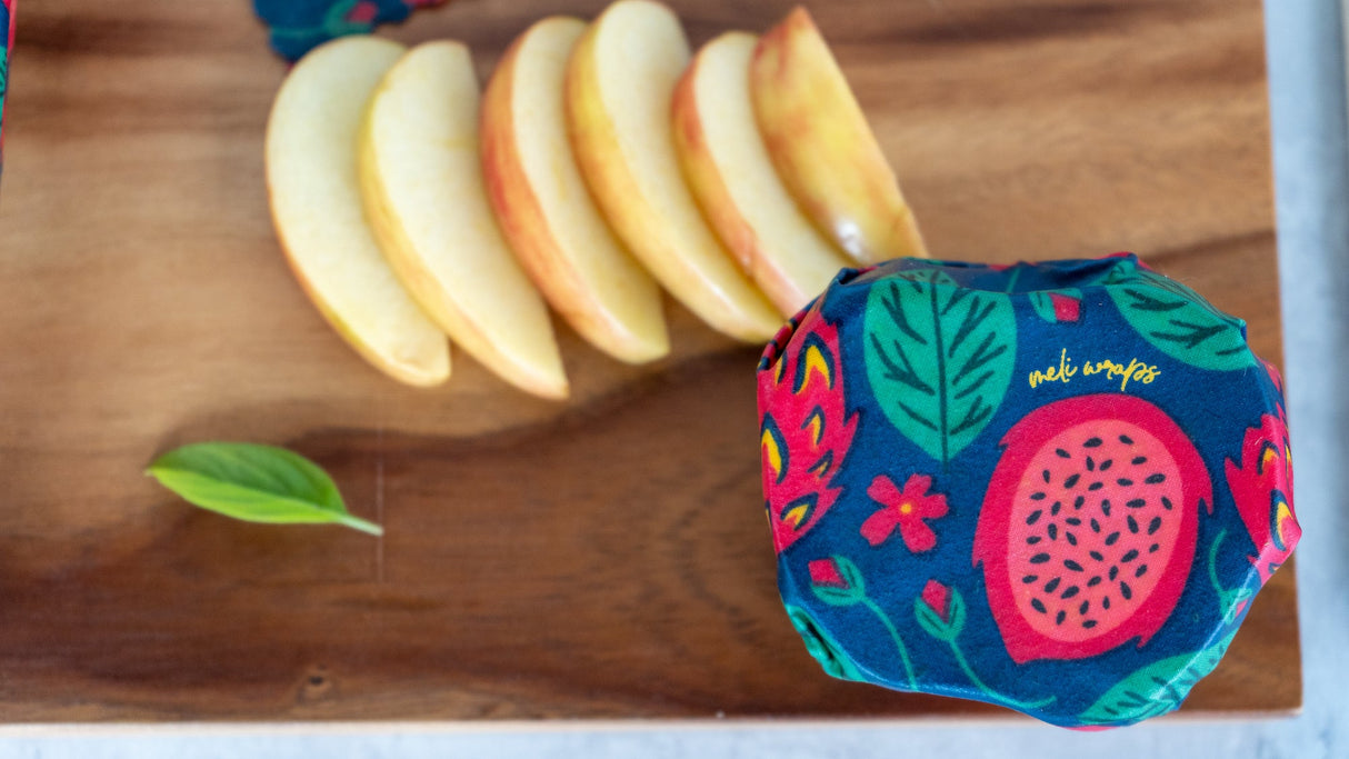 Beeswax Wrap Bulk Roll - Dragonfruit Print