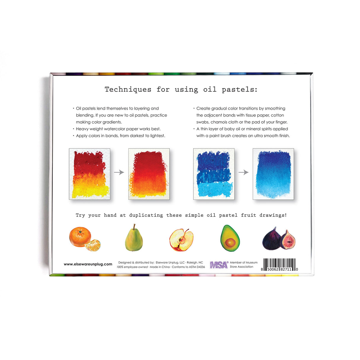 Oil Pastels – Talc-Free – Non-Toxic – 24 Colors