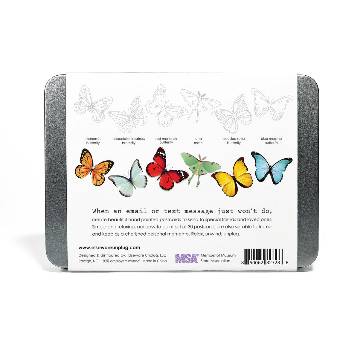Coloring Postcards w/ 6 Designs (30 cards)