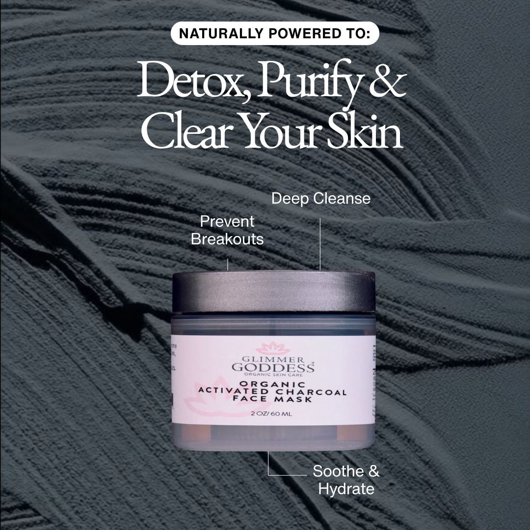 Organic Acne Face Mask - Activated Charcoal - Superior Detox & Purification