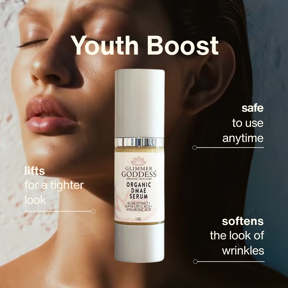 Organic Skin Firming Serum with DMAE + Alpha Lipoic
