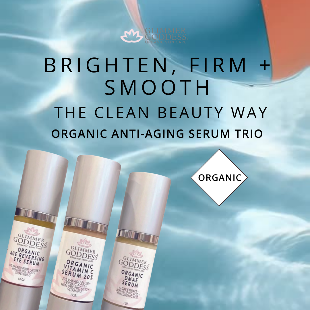 Organic Anti-Aging Trio Vitamin C + DMAE + Age Reversing Eye Serum