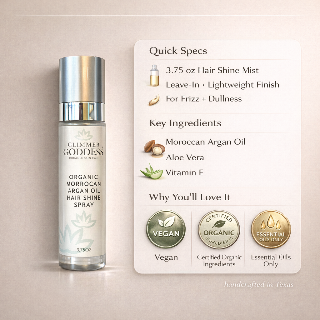 Organic Hair Shine Spray | Moroccan Argan Oil