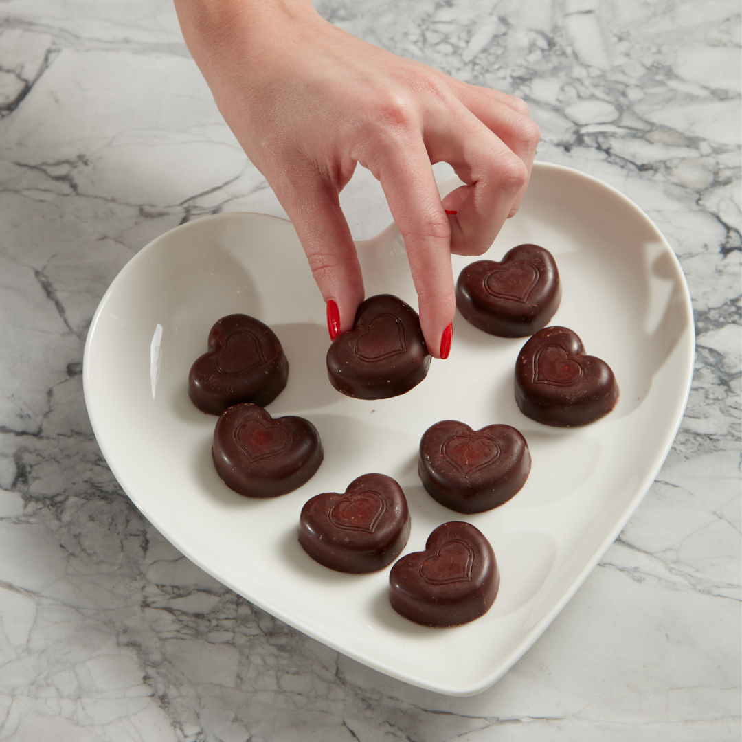 Dark Chocolate Brownie Batter Hazelnut Butter Hearts (3 Bags)