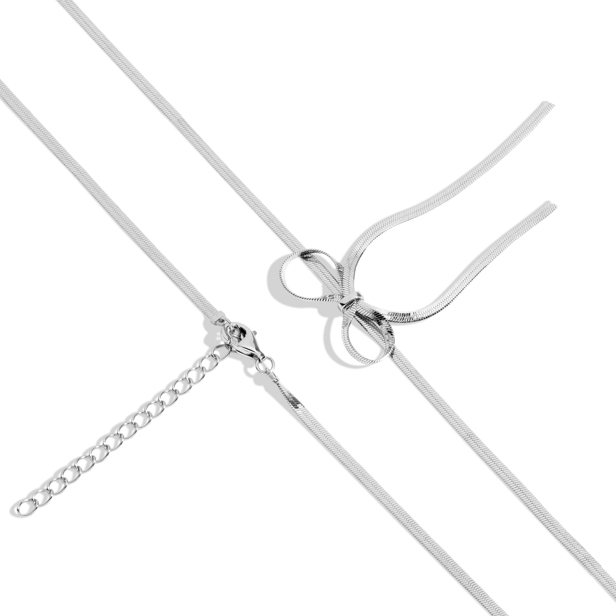 Herringbone Bow Choker