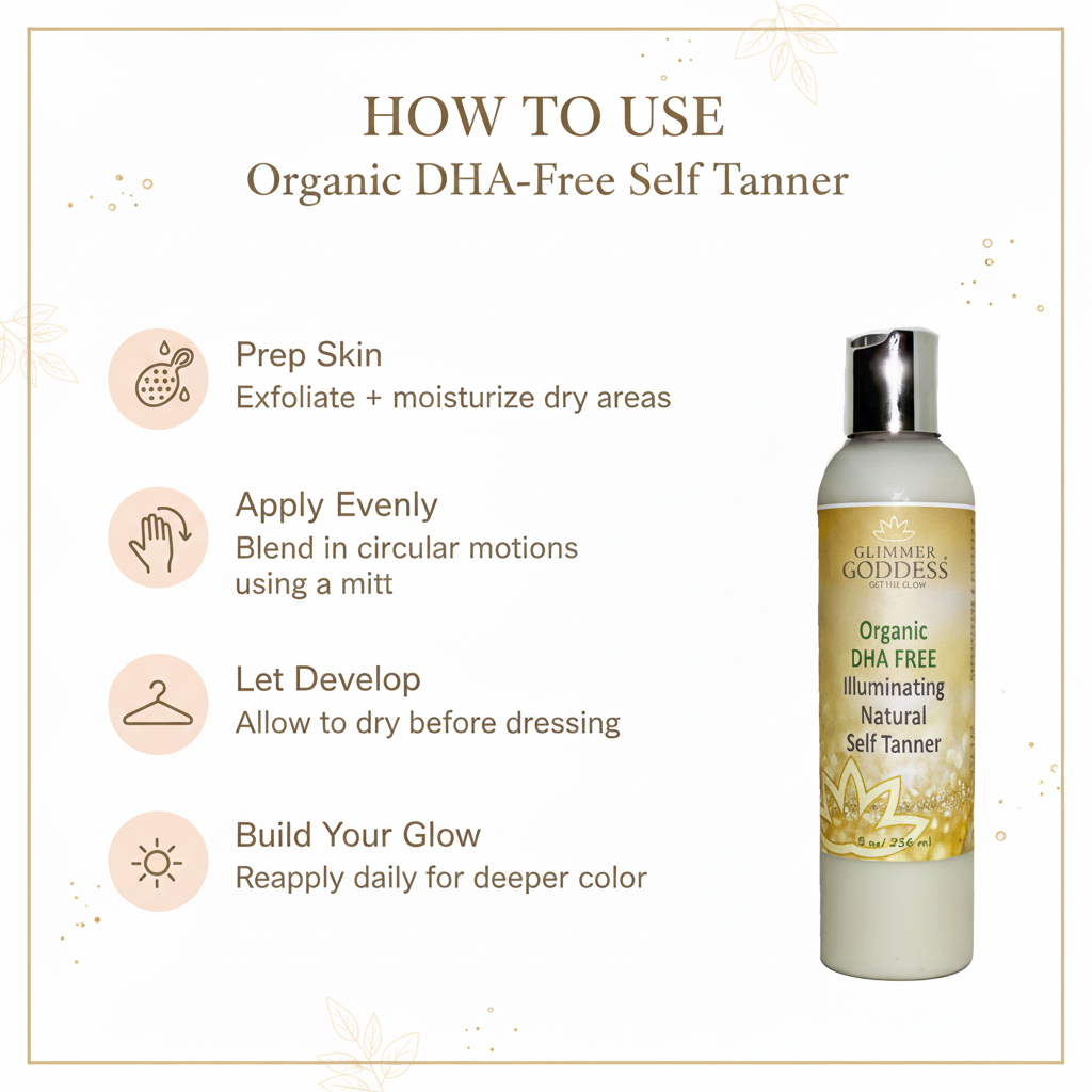 Organic DHA FREE Self Tanner For A Sun-Kissed Glow