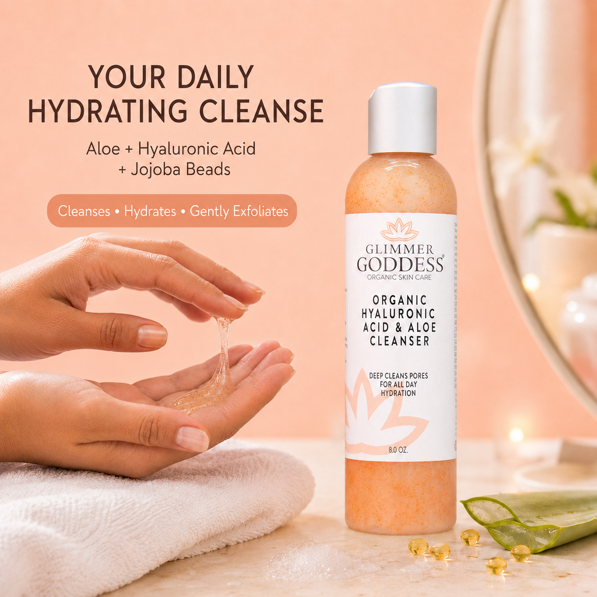 Organic Hyaluronic Acid Facial Cleanser