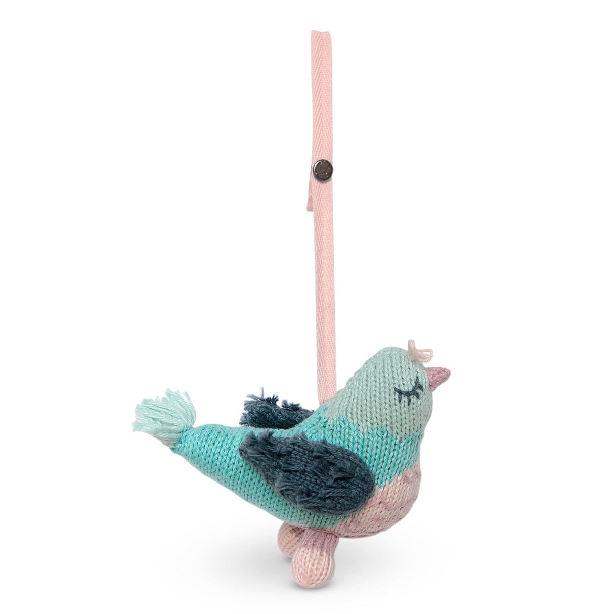 knit stroller toy | penny the pigeon