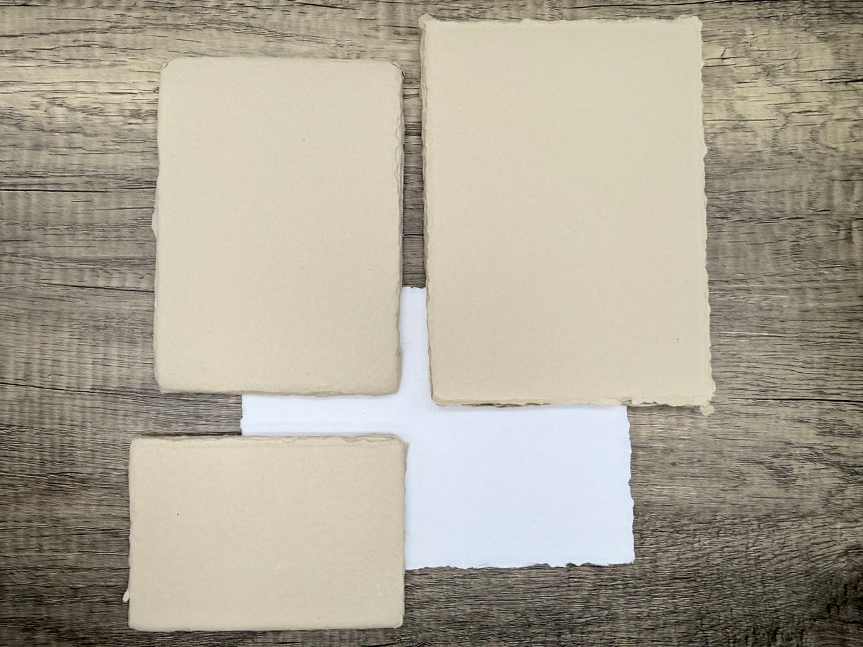 Oat Handmade Cotton Paper (Set of 10)