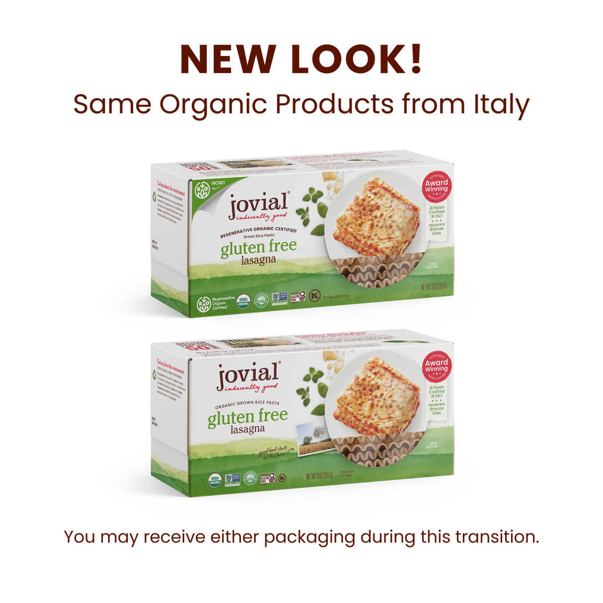 Organic Gluten Free Brown Rice Lasagna