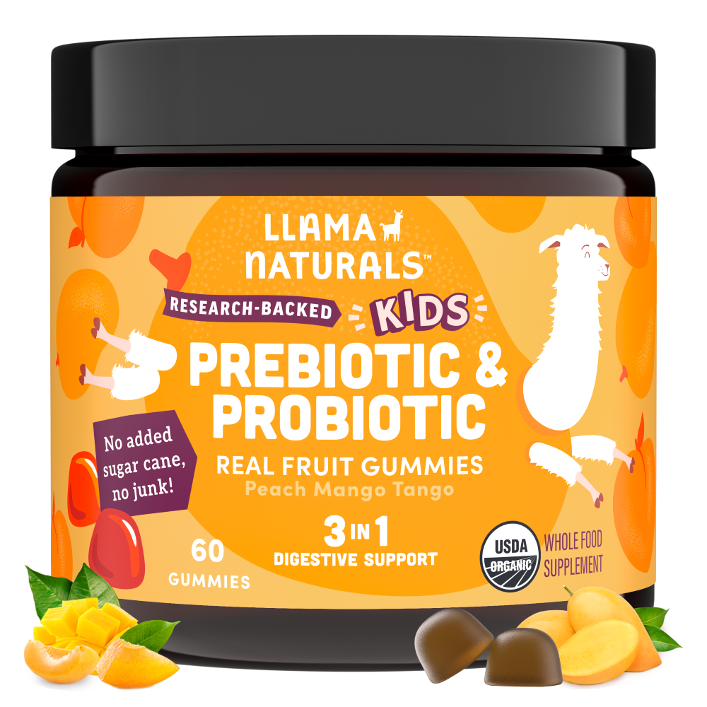 Kids Prebiotic & Probiotic Gummies, Peach Mango (60 ct)