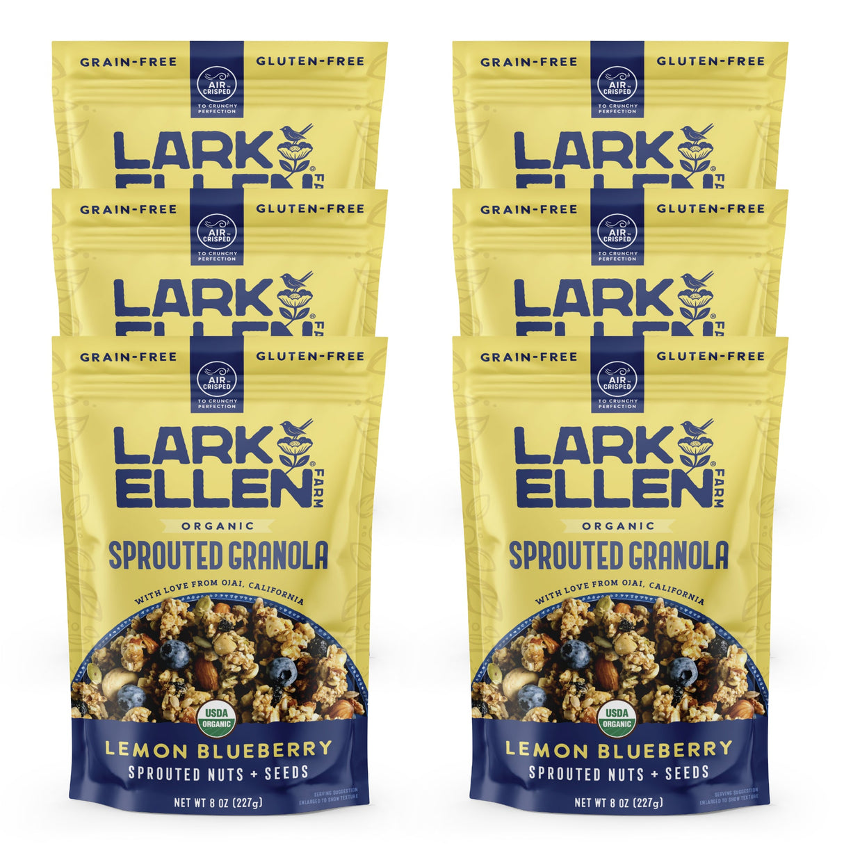 Lemon Blueberry Sprouted Granola