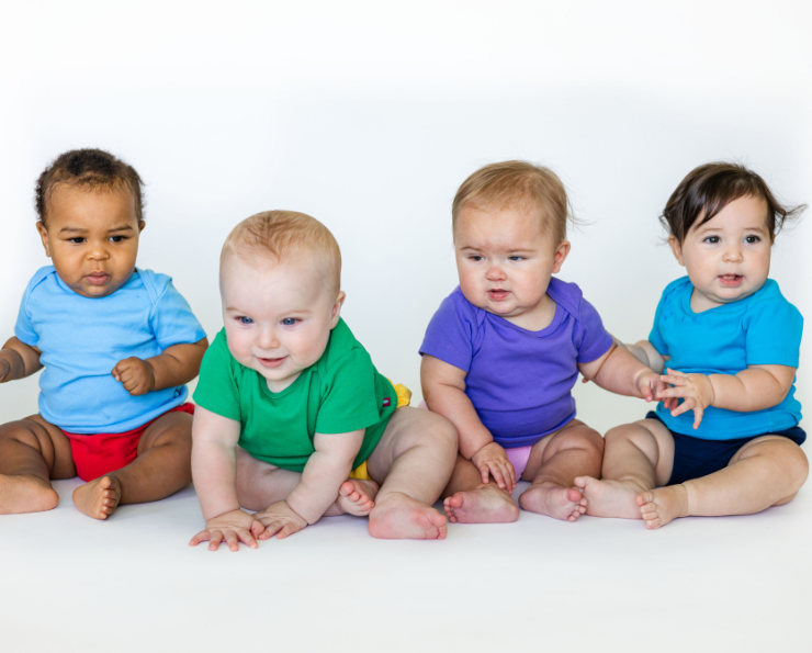 Super-Soft Organic Cotton Baby Rib Short Sleeve Lap Tee| White