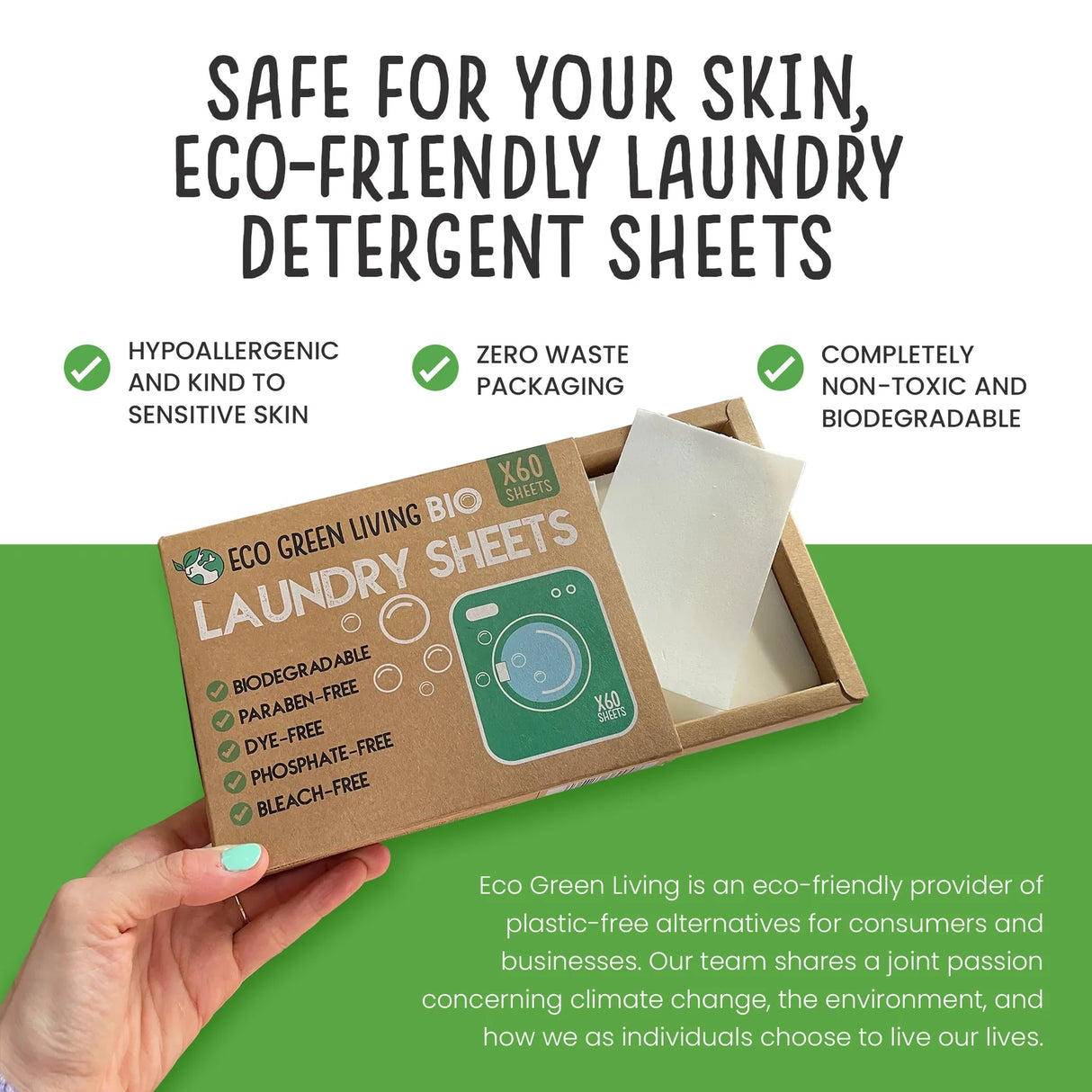 Laundry Detergent Sheets x 60 (Fragrance-Free)
