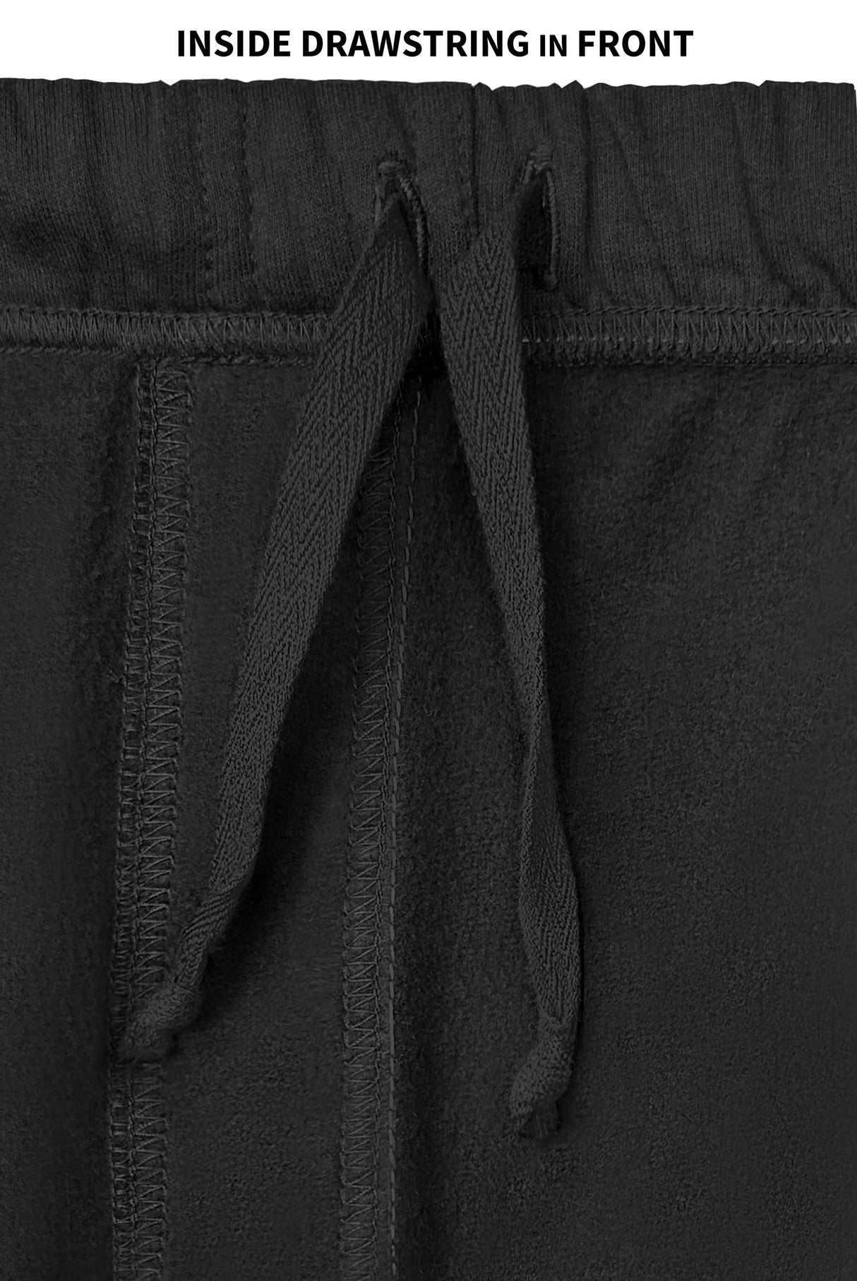 The Softest Mens Cotton Fleece Pant | Black