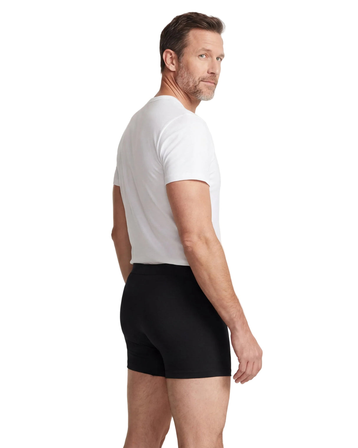 Men's Soft 100% Organic Cotton Boxer Briefs | Black