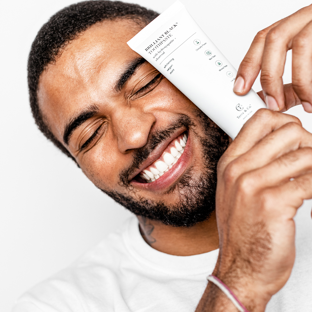 Brilliant Black® Toothpaste | Fluoride-Free Activated Charcoal Whitening – Terra & Co.