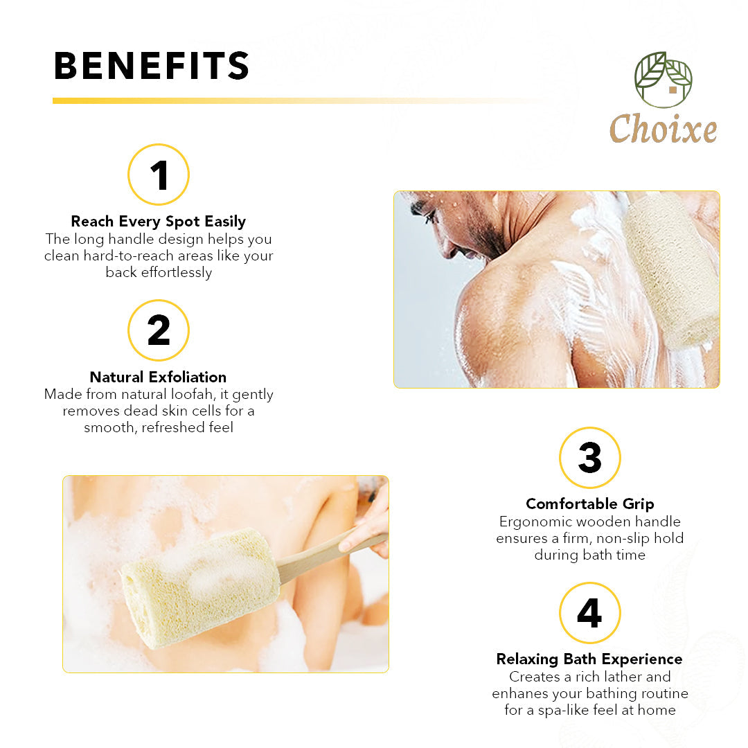 Natural Loofah Bath Brush