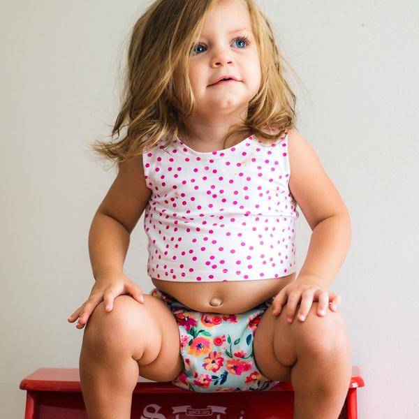 Smart One 3.1 Cloth Diaper - Aqua Floral