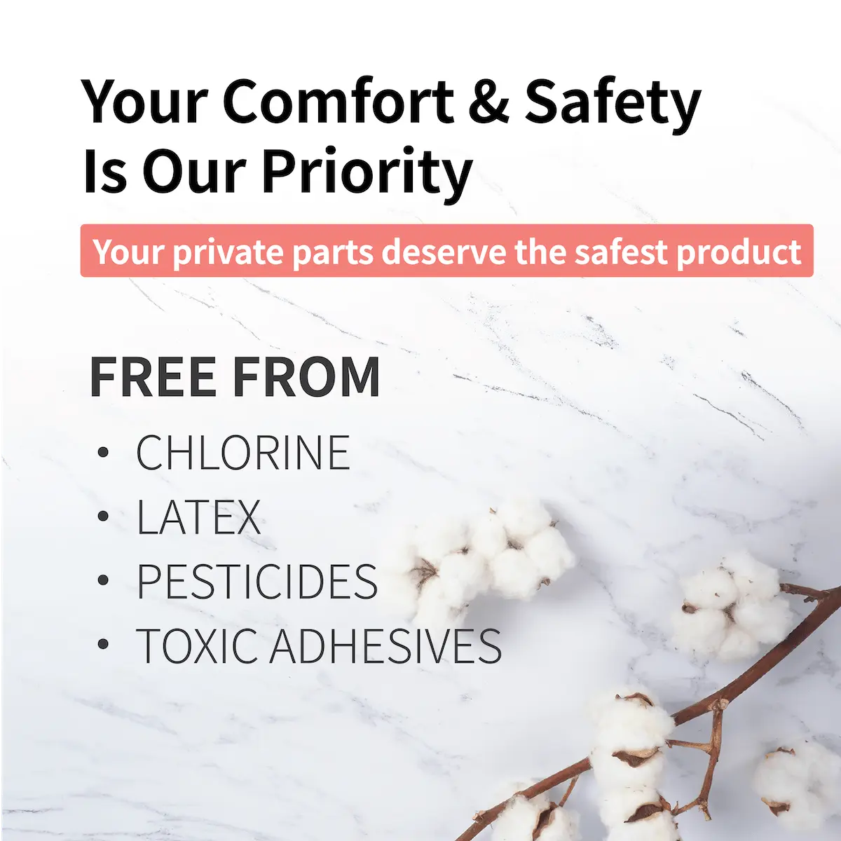 Organic Cotton Cover Pads - Day Use