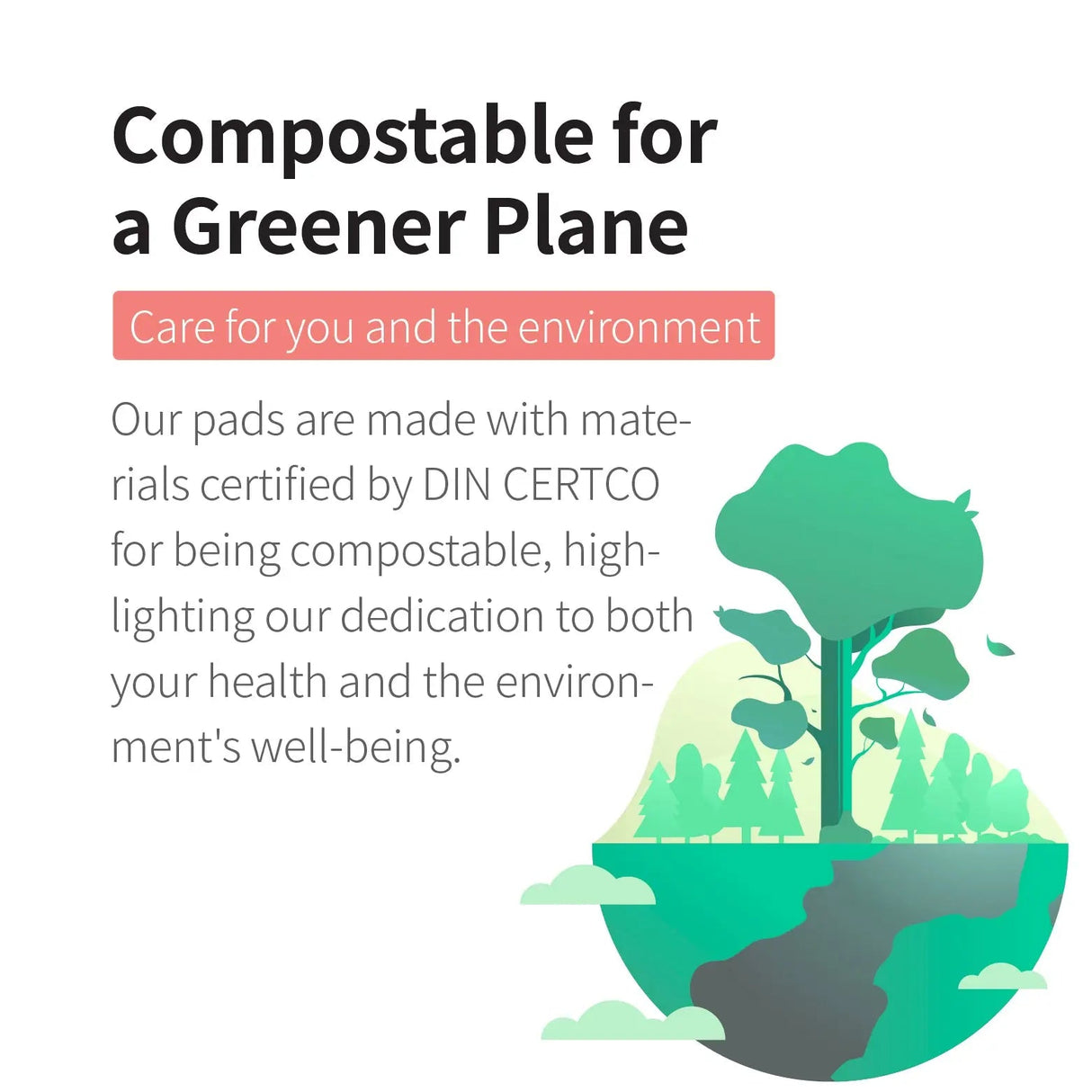 Organic Cotton Cover Pads - Heavy Long