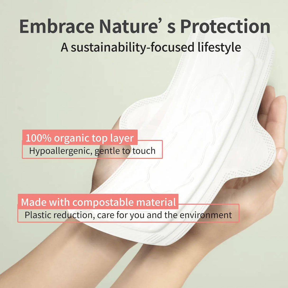 Organic Cotton Cover Pads - Overnight