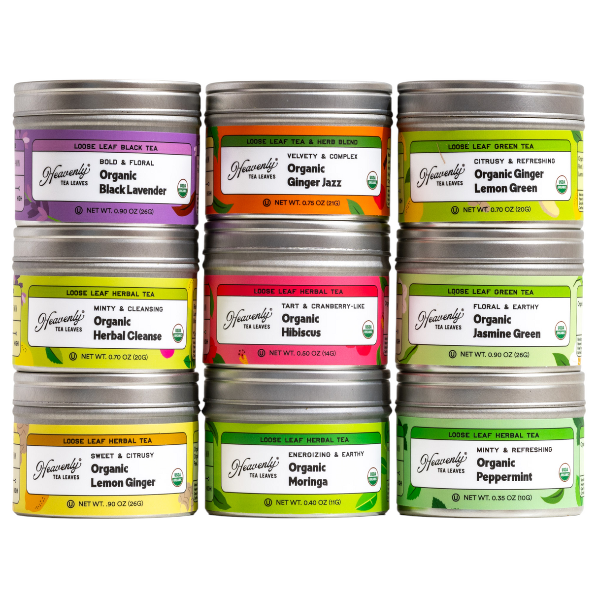 Organic Wellness 9 Loose Leaf Tea Sampler