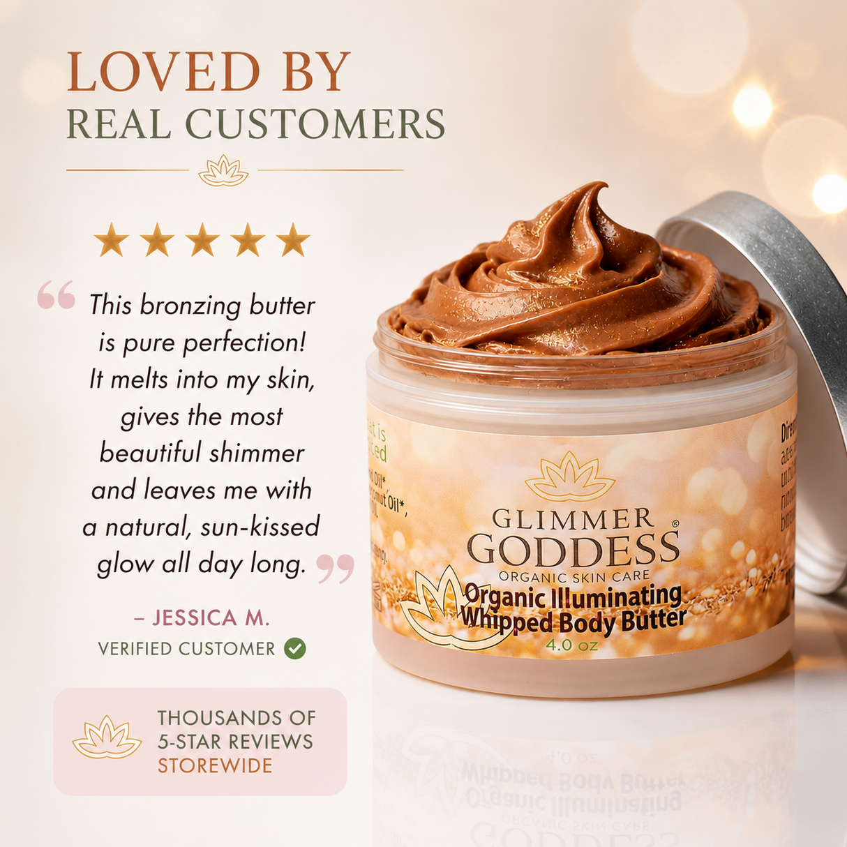 Organic Whipped Bronzing Body Butter