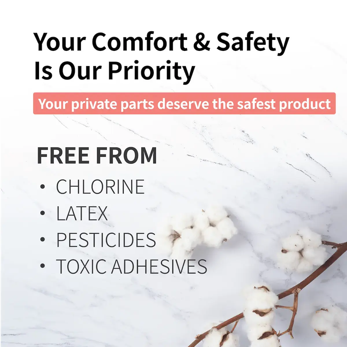 Pure Care Organic Herbal Infused Pads - Overnight