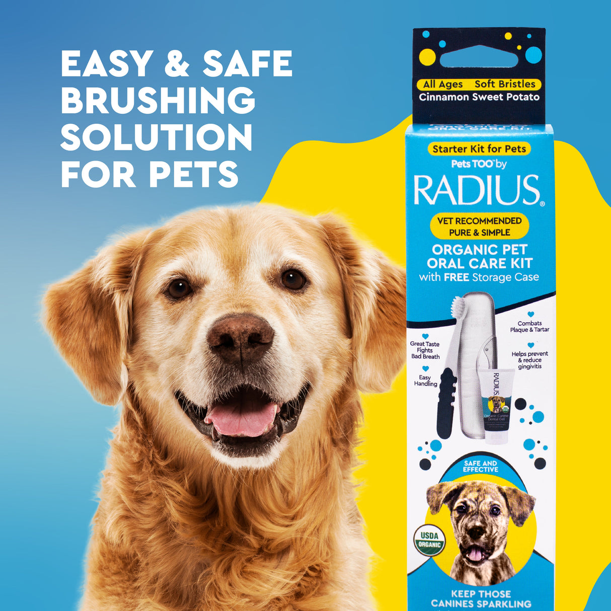 Organic Canine Dental Kit with FREE Critter Case