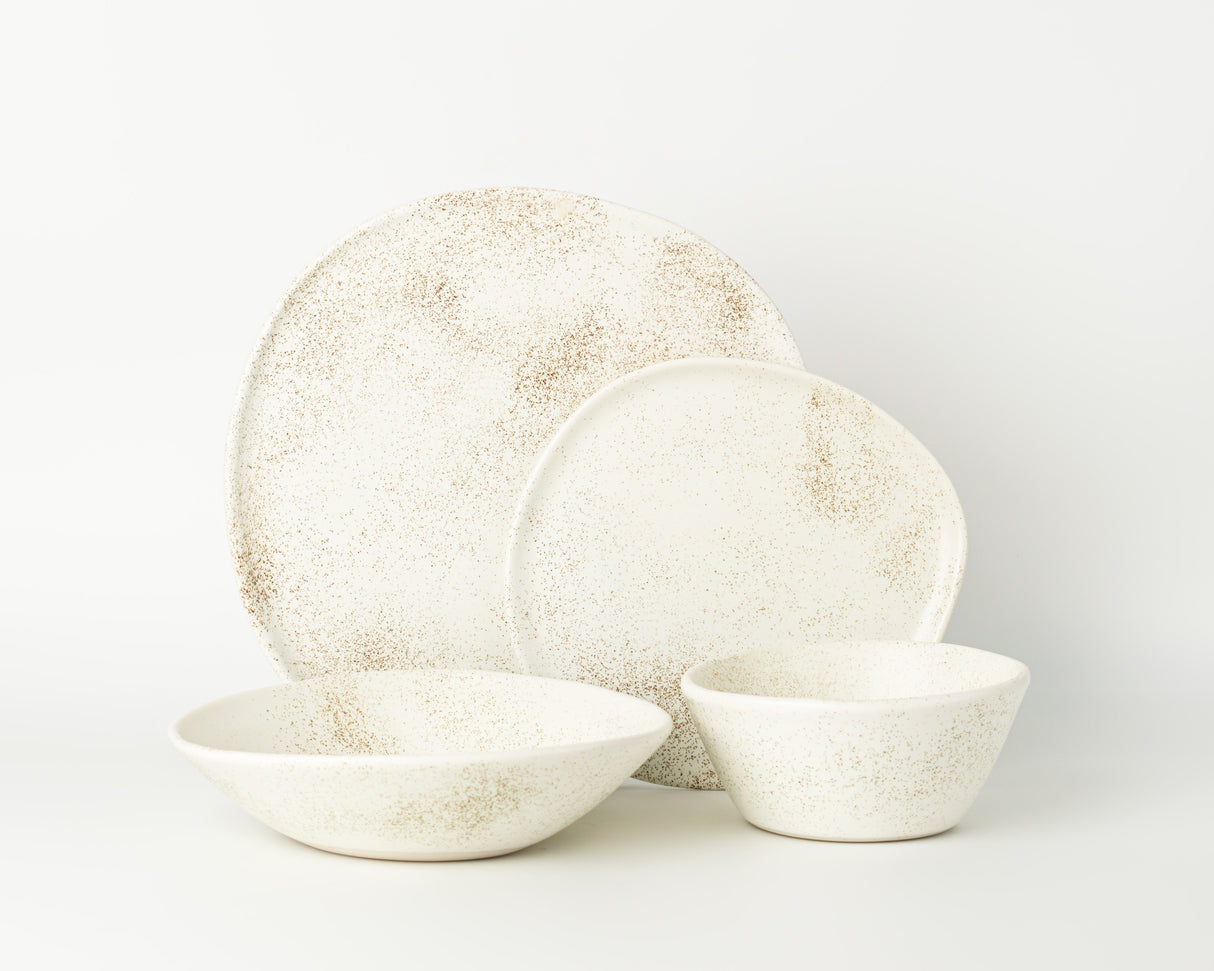 4 Piece Ripple Dinner Setting